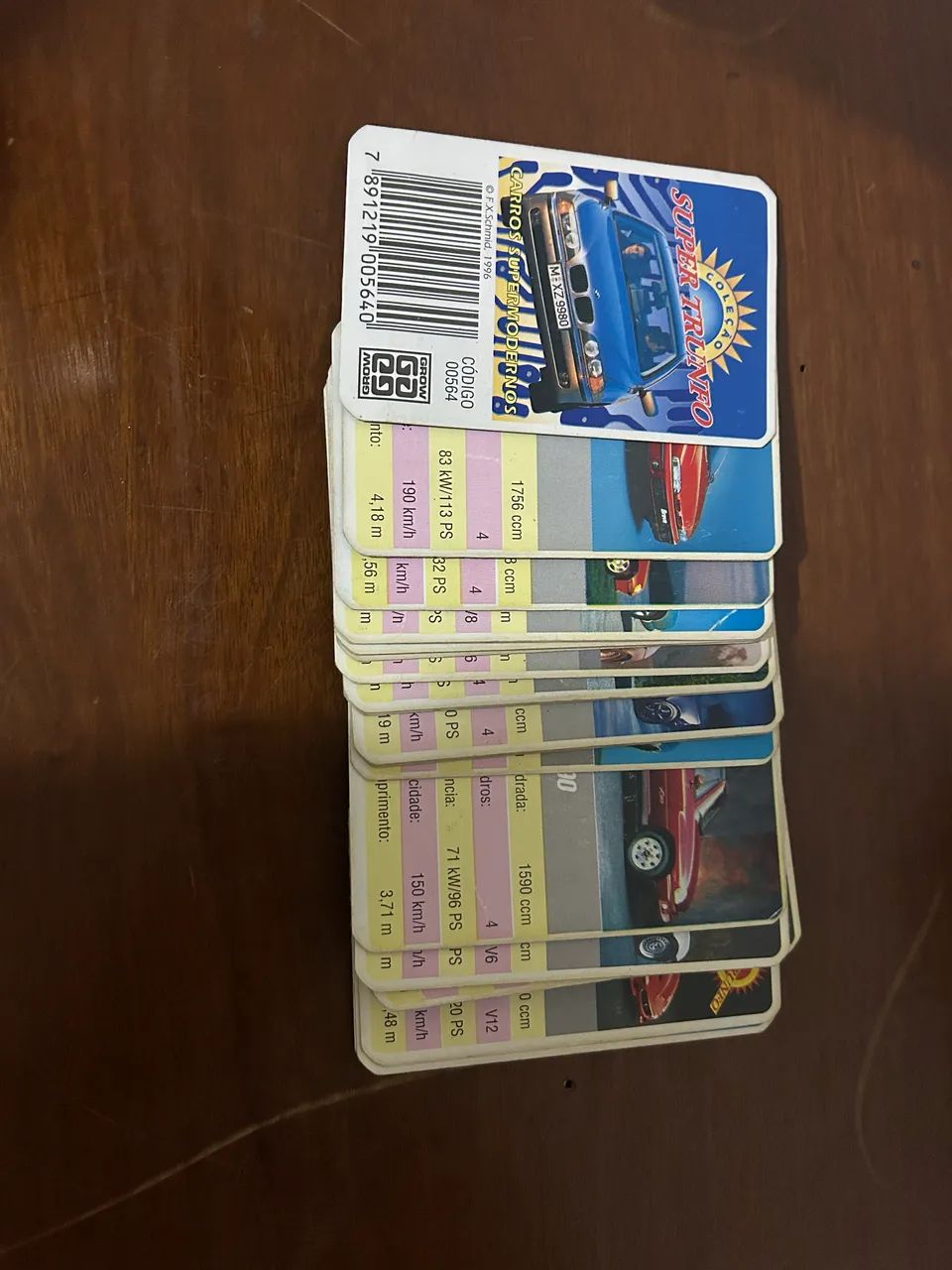 Super Trunfo Carros Super Modernos anos 90  - Foto 2