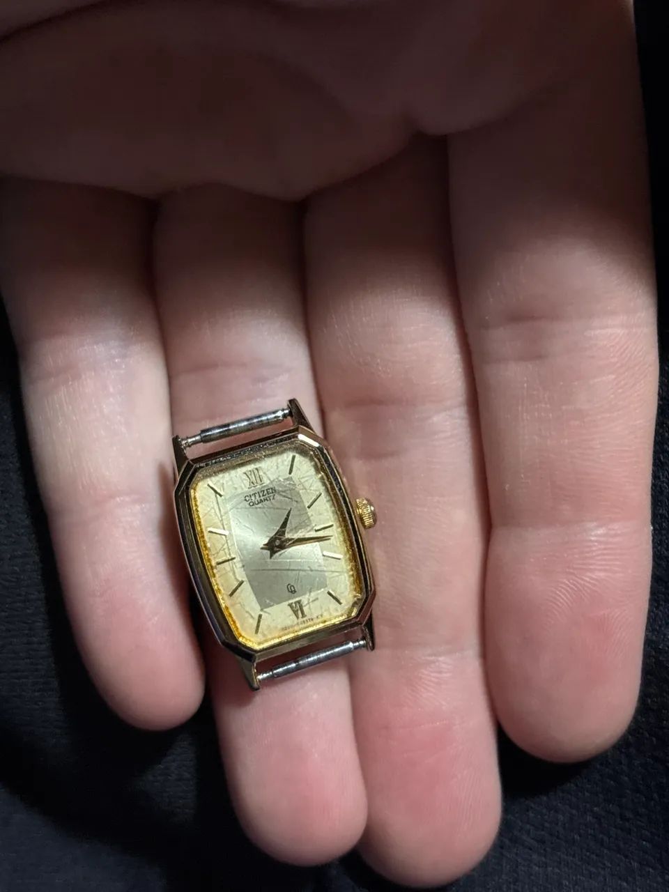 relógio citizen tank quartz vintage dourado 1980 - Foto 3