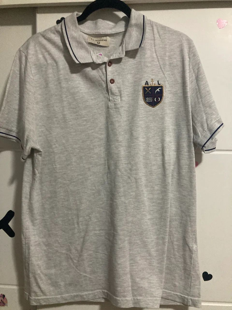 Camisa Aleatory A.L. Weekend - Cinza Mescla - Tamanho M