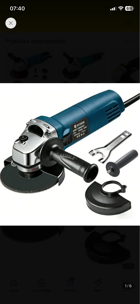 Lixadeira Esmerilhadeira 220 volts 