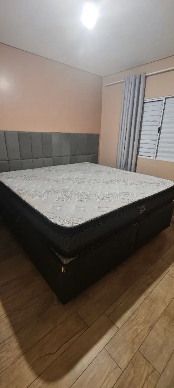 Cama completa king com baú  - Foto 5
