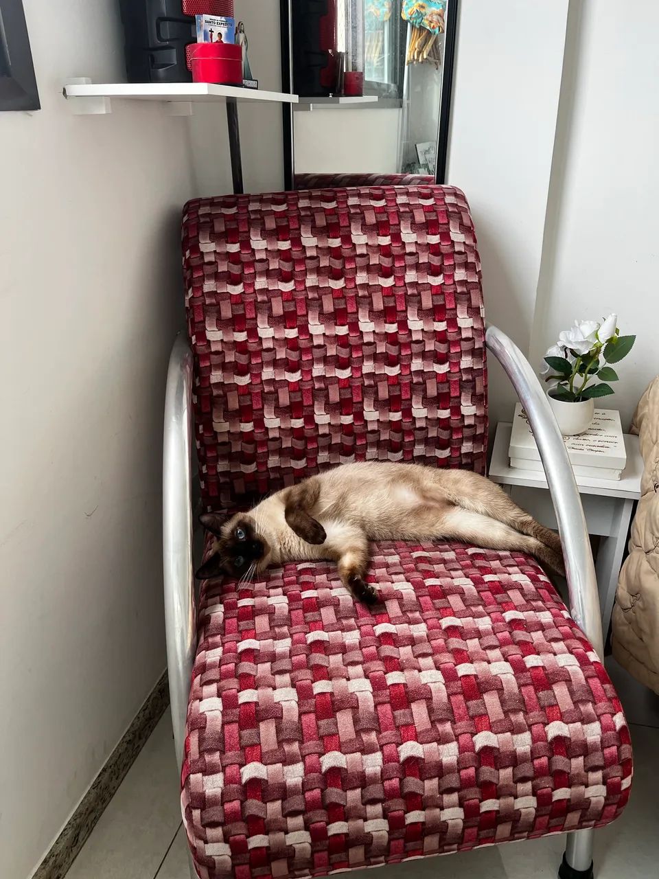 Poltrona vermelha (gata não inclusa) - Foto 2
