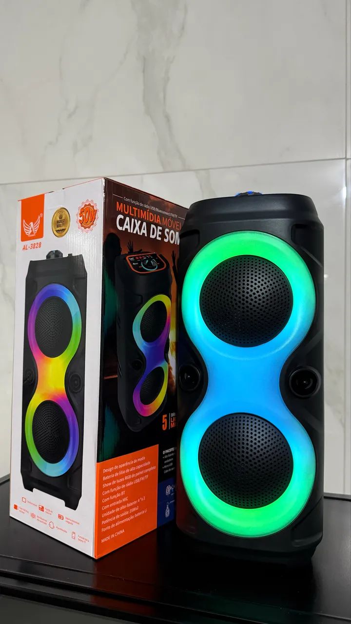 Caixa de Som Bluetooth RGB -Nova  - Foto 3