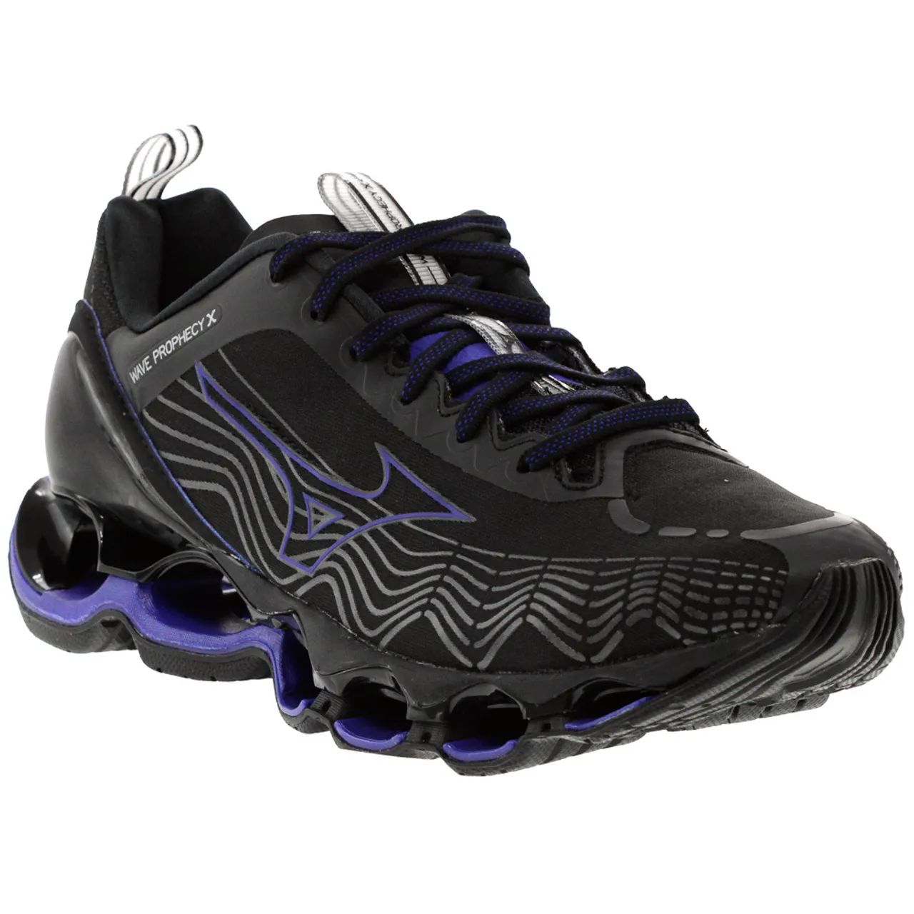 Tênis Mizuno Wave Prophecy X Preto e Azul -  44