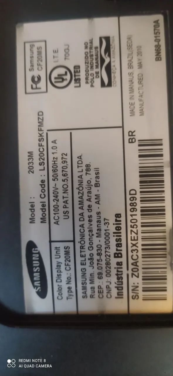 Monitor Tv Samsung 20 polegadas 2033M - Foto 3