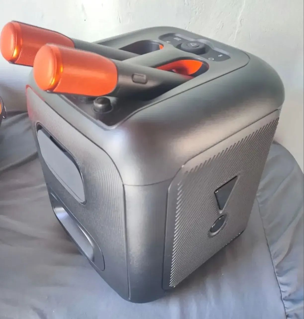 Caixa De Som Partybox Encore Com Microfone Jbl Preta - Foto 3