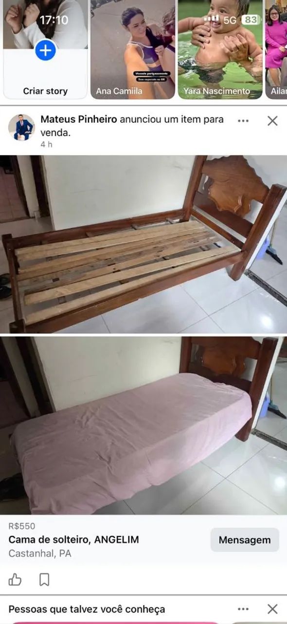 Cama de solteiro, Angelim