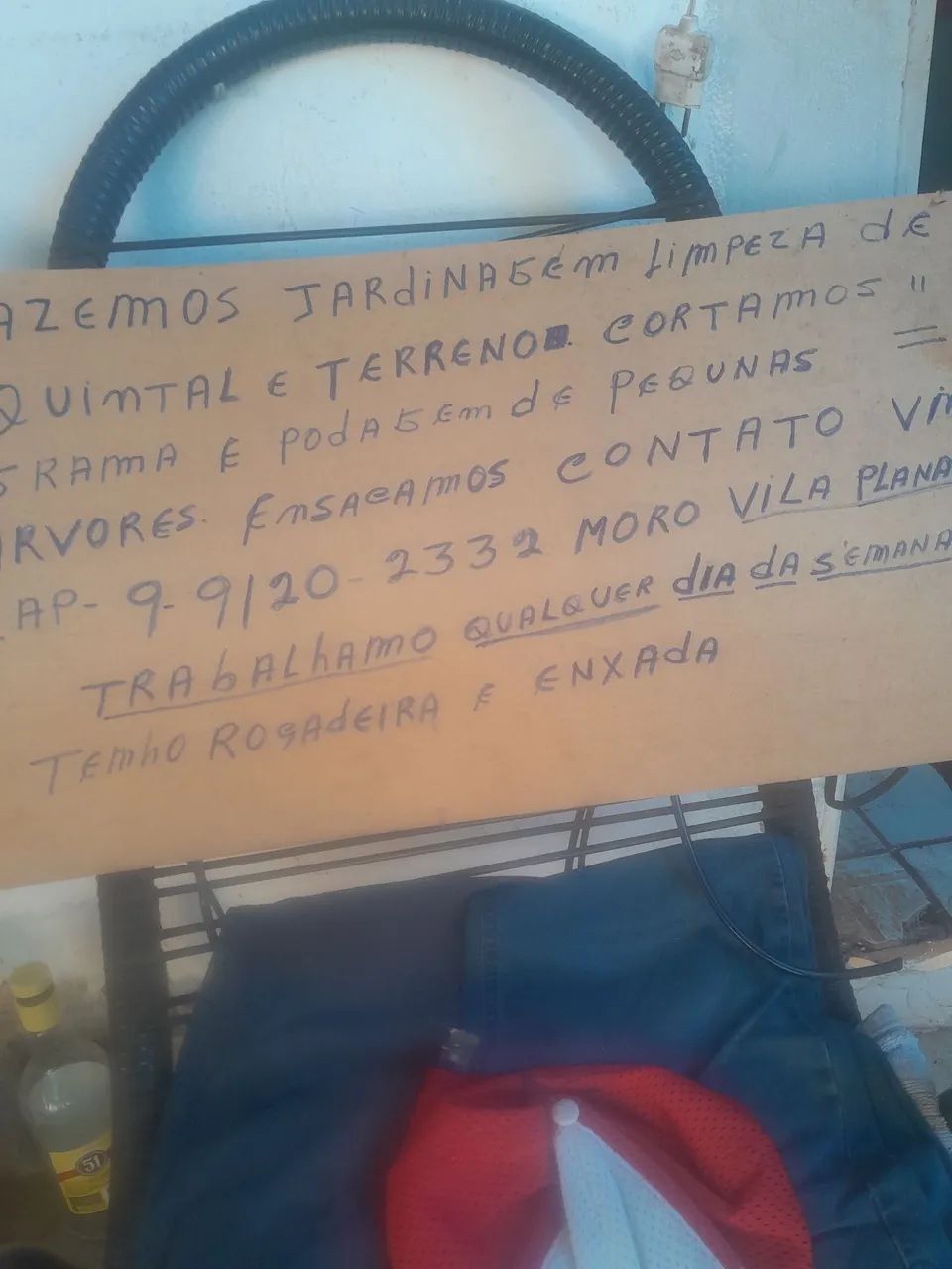 Limpeza de quintal e terreno