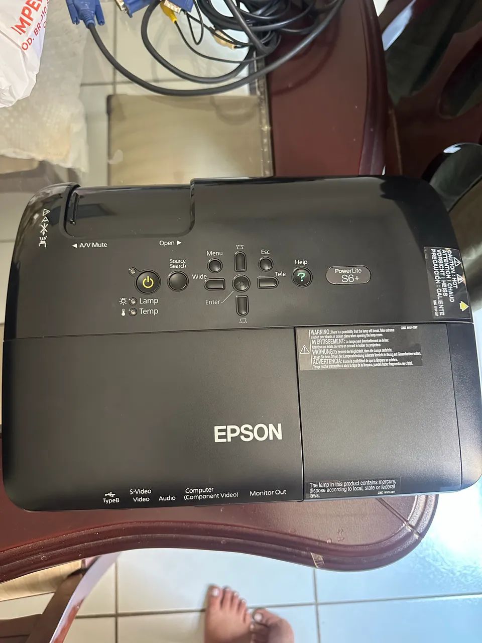 Datashow- EPSON POWERLITE S6+ - Foto 3