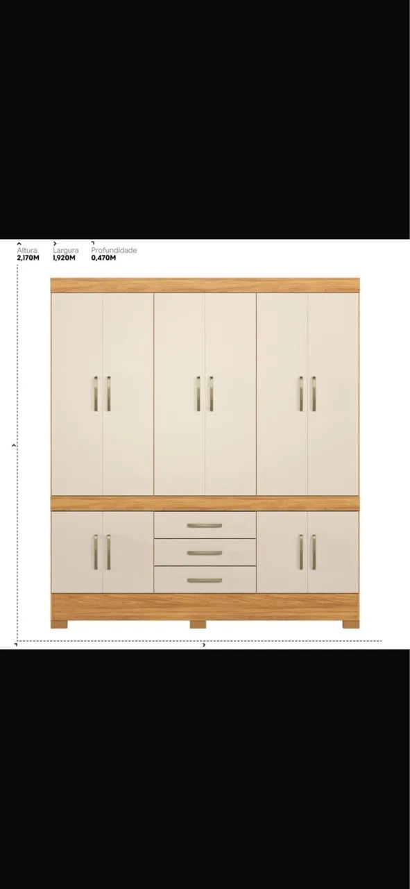 Roupeiro New murano 10 portas  - Foto 3