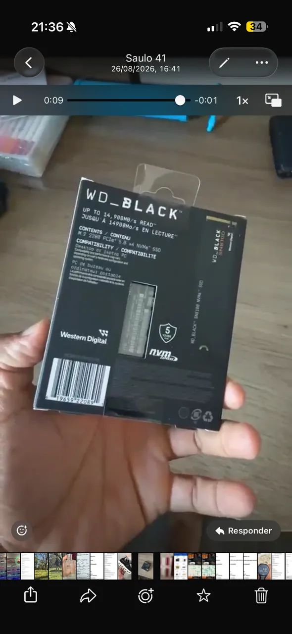 SSD 4TB  NVME 5.0 PARA NOTEBOOK (VERSAO 2026/27) - Foto 2