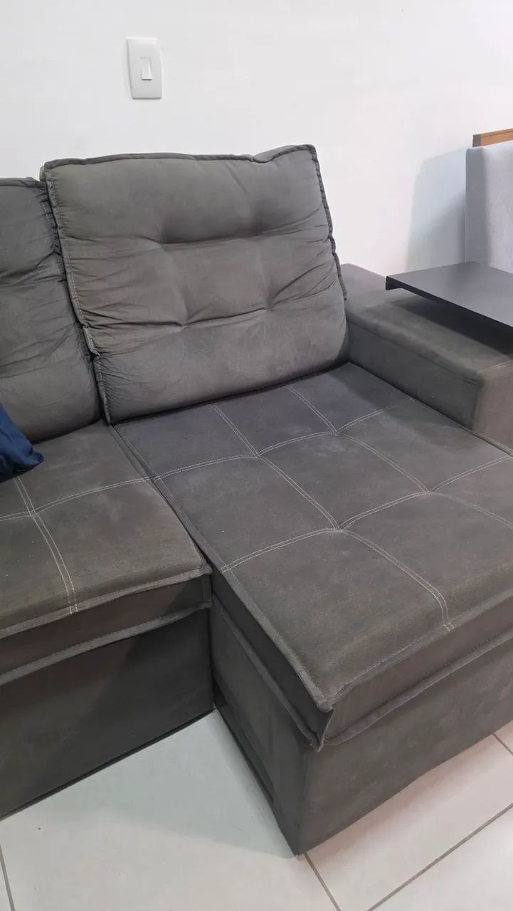 Sofá cinza 2 lugares - Foto 2