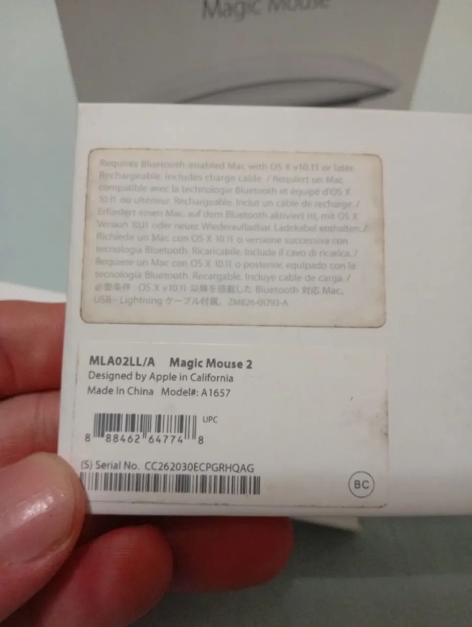 Apple Magic Mouse 2 Original - Sem Uso - Completo na Caixa - Foto 2
