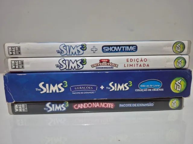 Coleção The Sims 3 PC - 5 Jogos/Expansões Físicas Originais