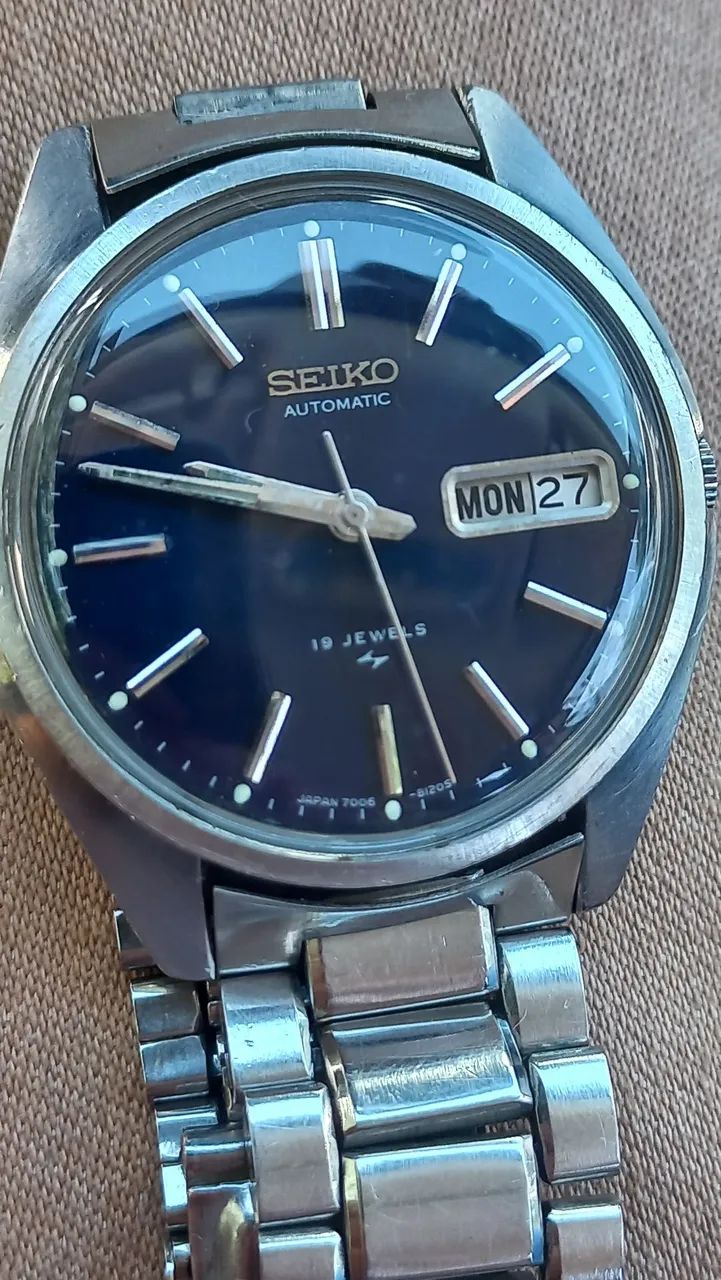 Seiko automático azul