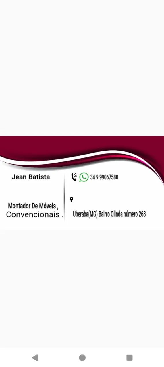 Montador de móveis convencionais.