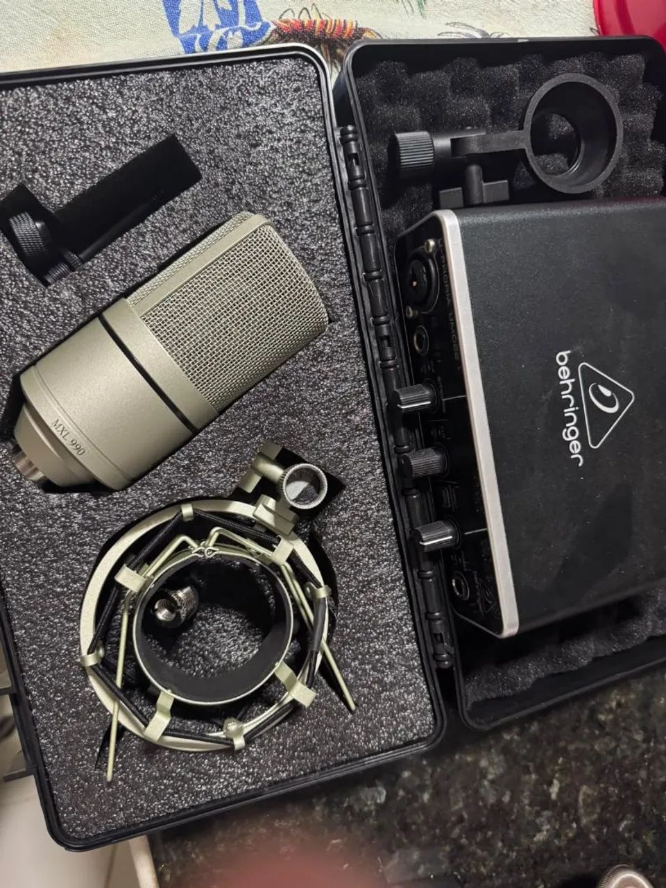 Combo mxl990 com interface Behringer - Foto 4