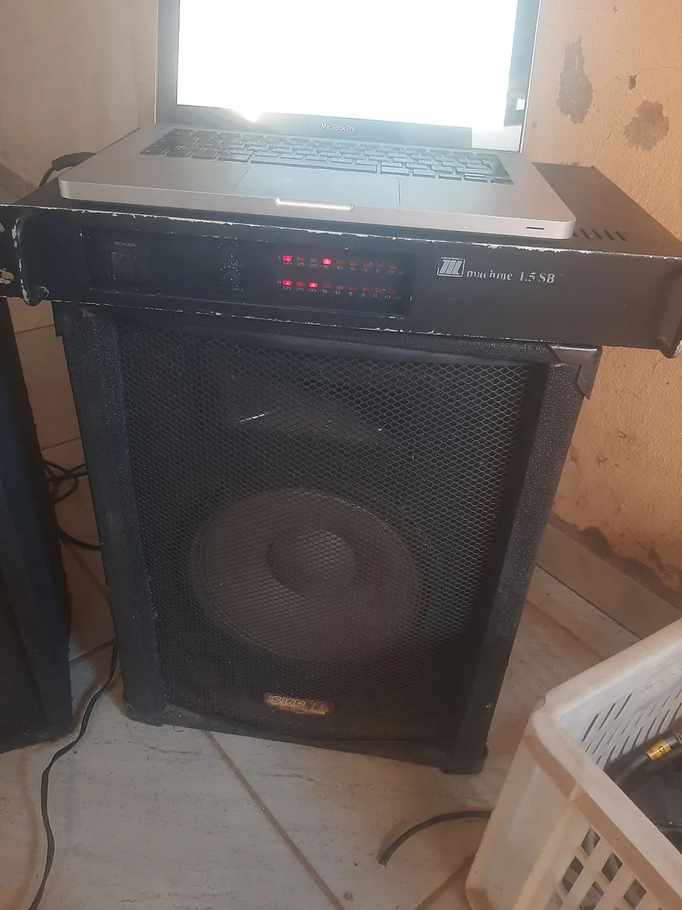 Potencia machine 1.5 sb + duas caixas de 10 polegadas de 300 wats vende ou troco  - Foto 3