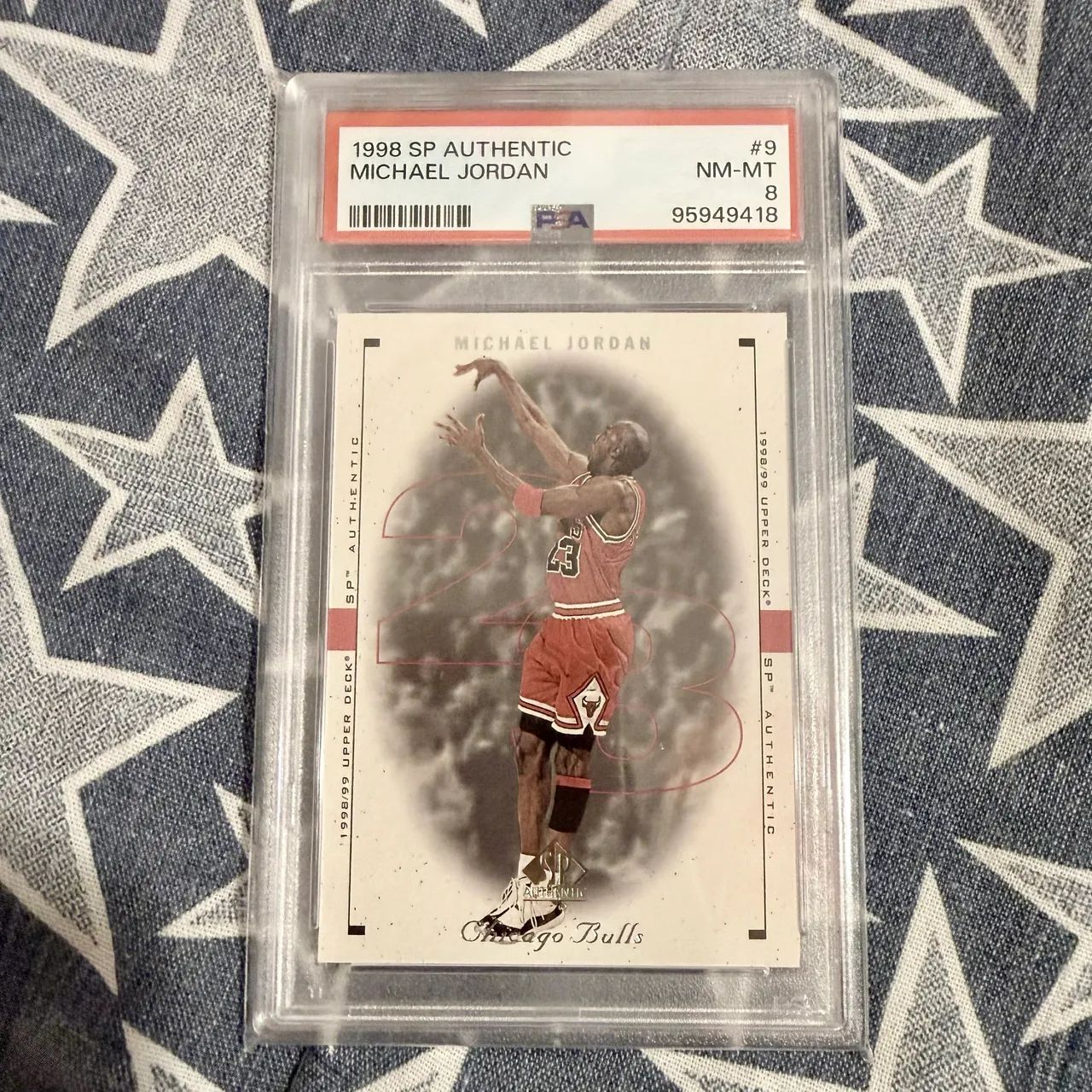 Carta Graduada PSA 8 - Michael Jordan, EN
