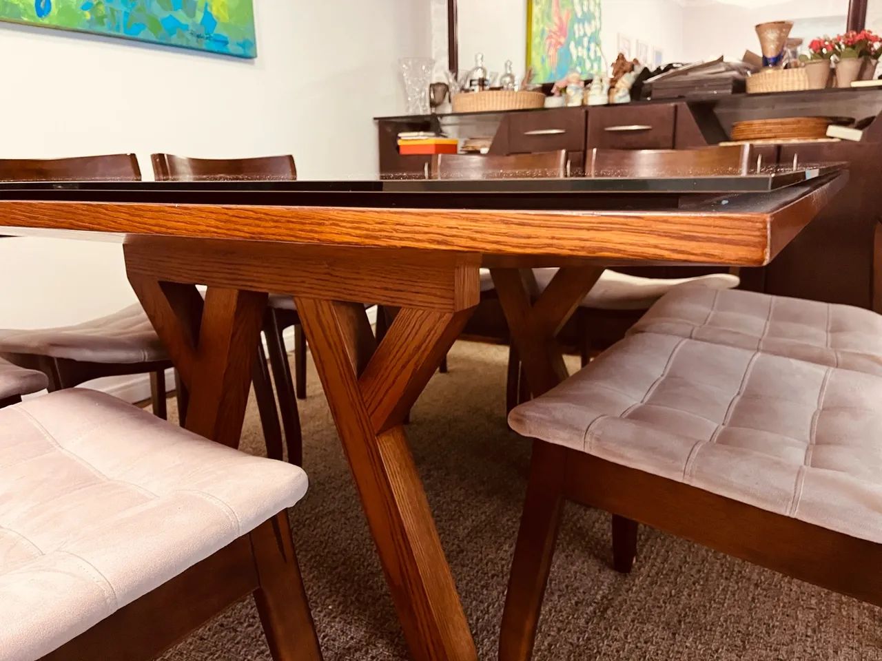 Mesa de jantar quadrada - Foto 2