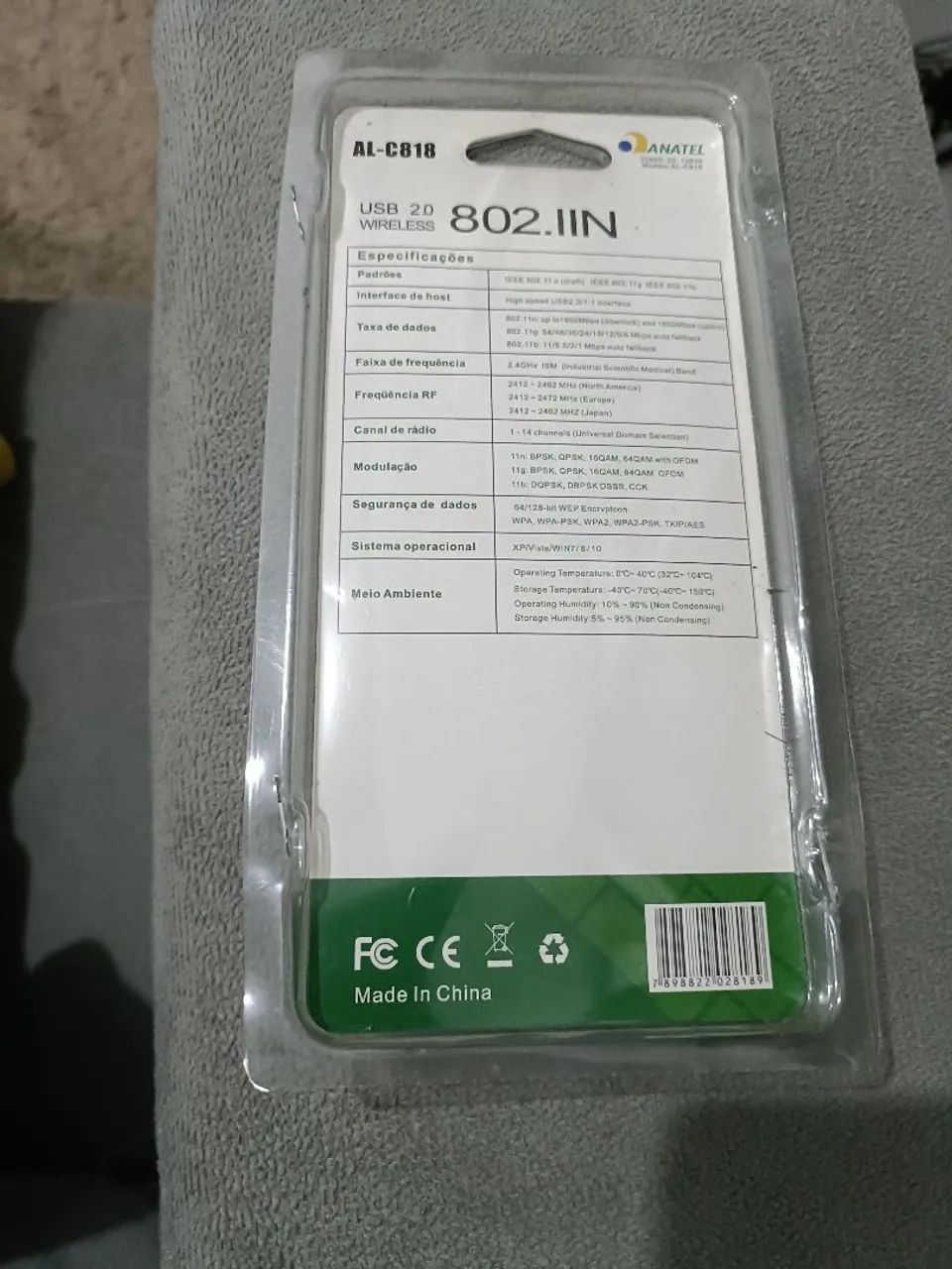 USB 2.0 Wifi adaptador AL-C818 - Foto 2
