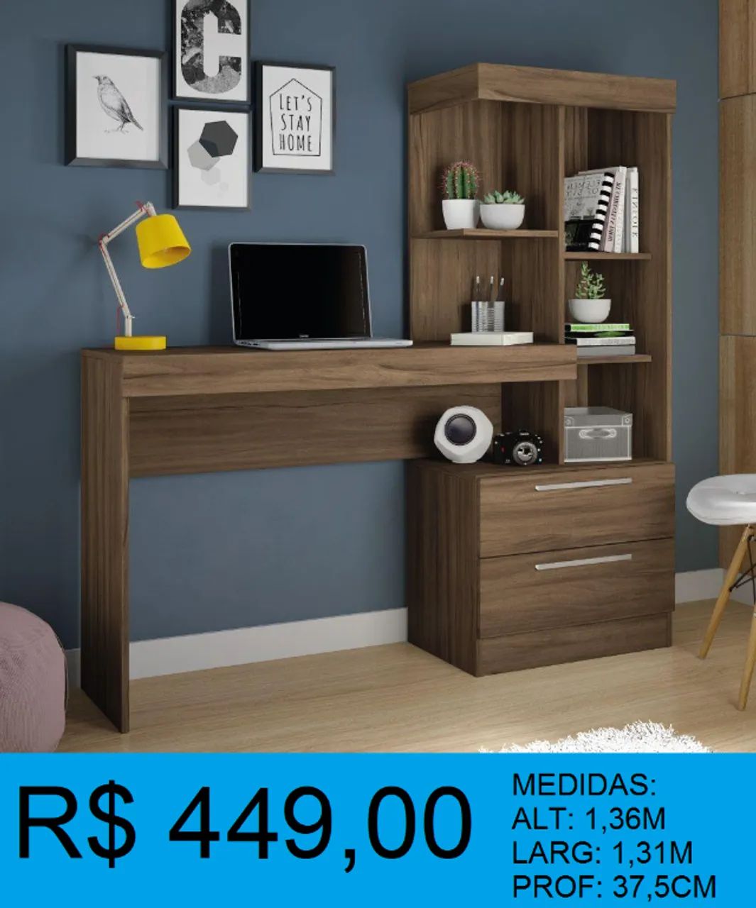 Escrivaninha - compre hoje e receba em até 72 horas 