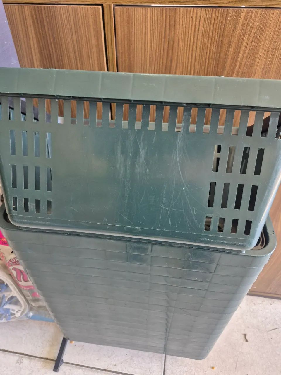 Cesta Plastico Supermercado Reforçado - Foto 2