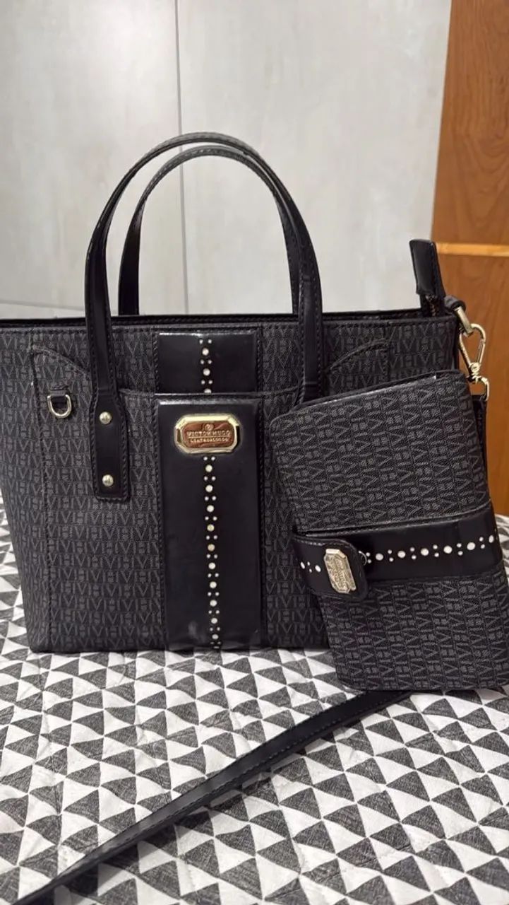 Bolsa Victor Hugo Original Pouquíssimo Uso - Foto 5