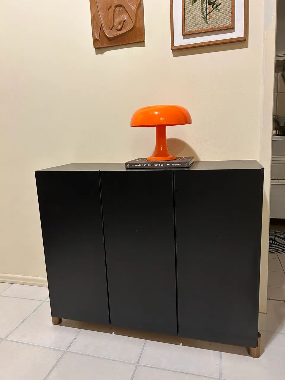 Sapateira/Aparador preto