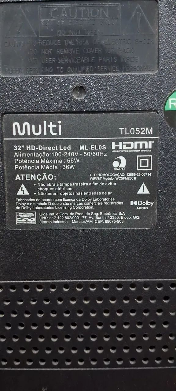 Smart Tv Led 32 polegadas Multi ML-EL0S Roku Tv TL052M  - Foto 2