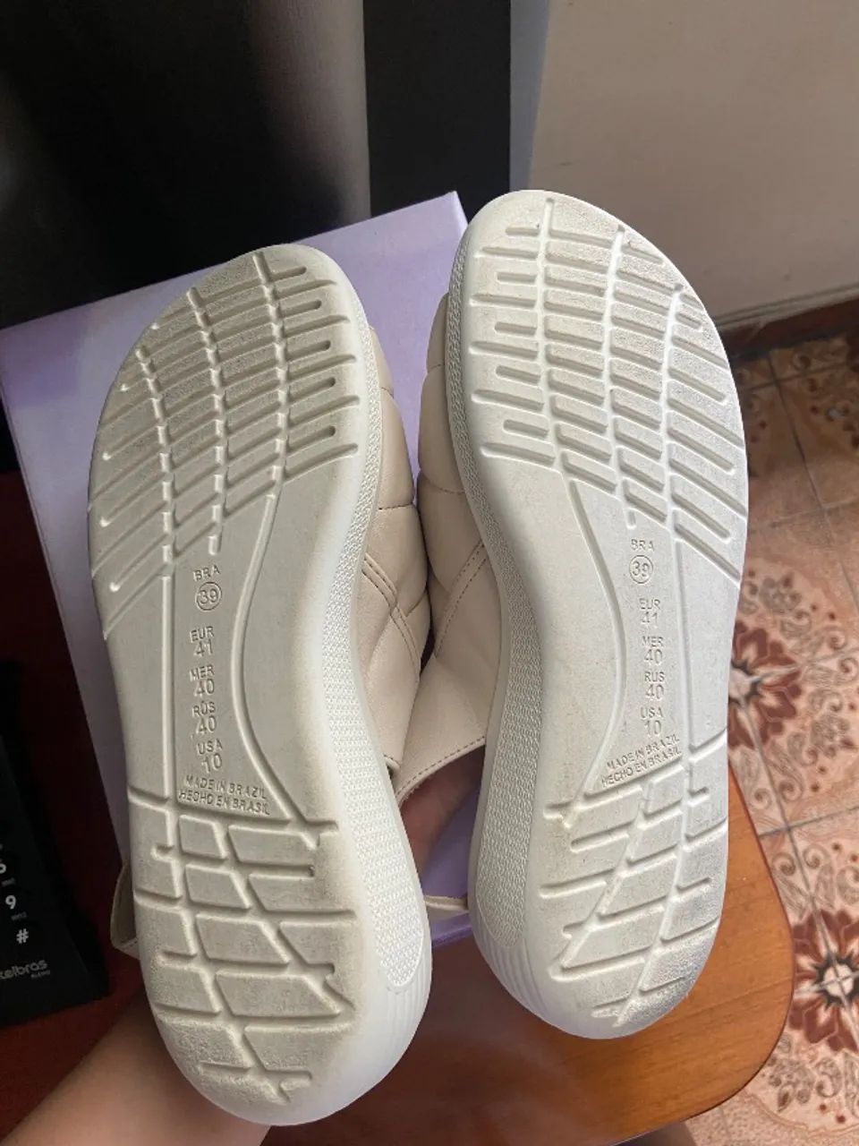 sandália comfortflex anabela papete 39 - Foto 4