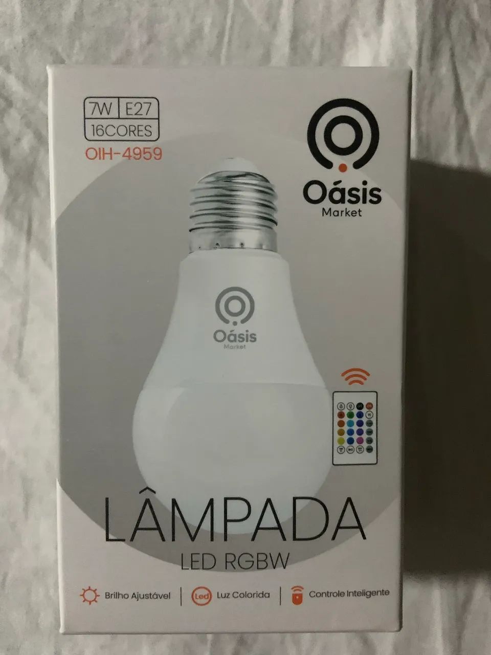 Lâmpada inteligente com controle múltiplas cores  - Foto 4