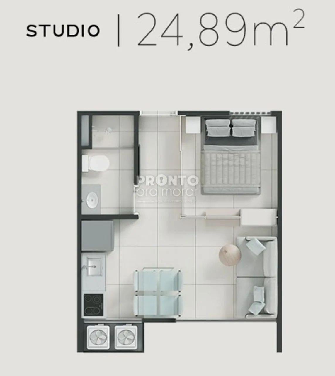 Flat com 1 quarto em Carneiros