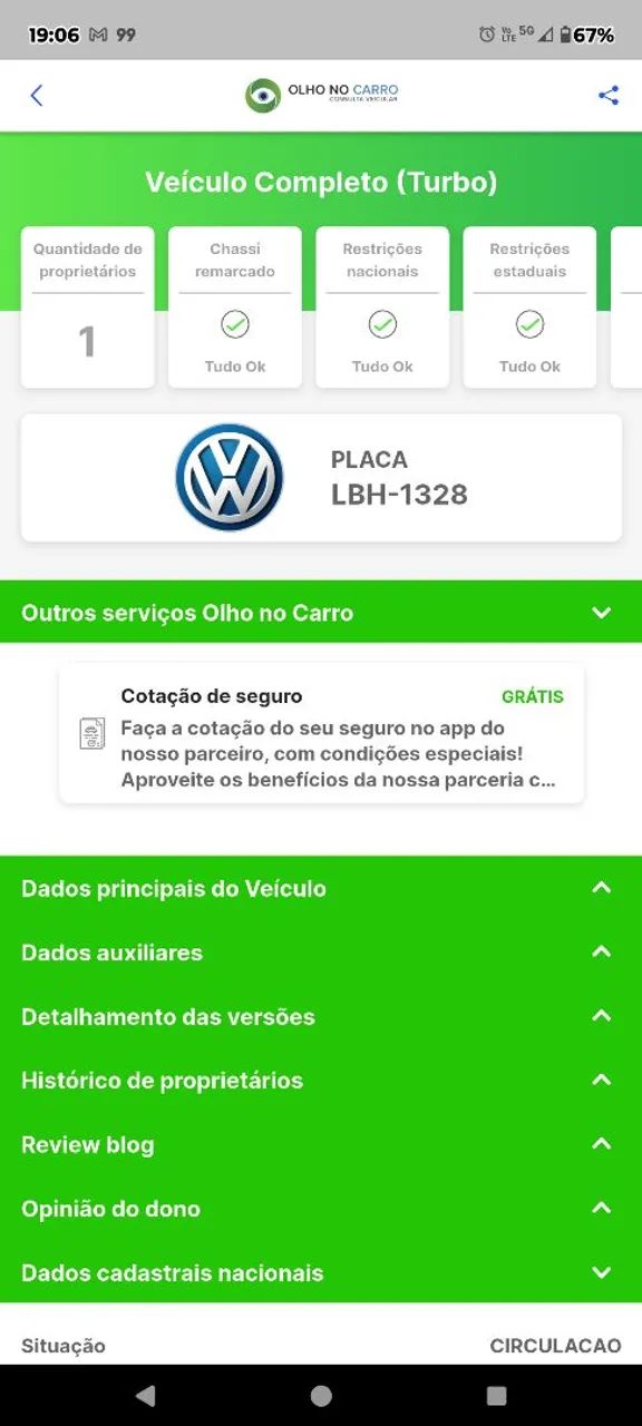Volkswagen Golf Golf GLX 2.0 4p 1996