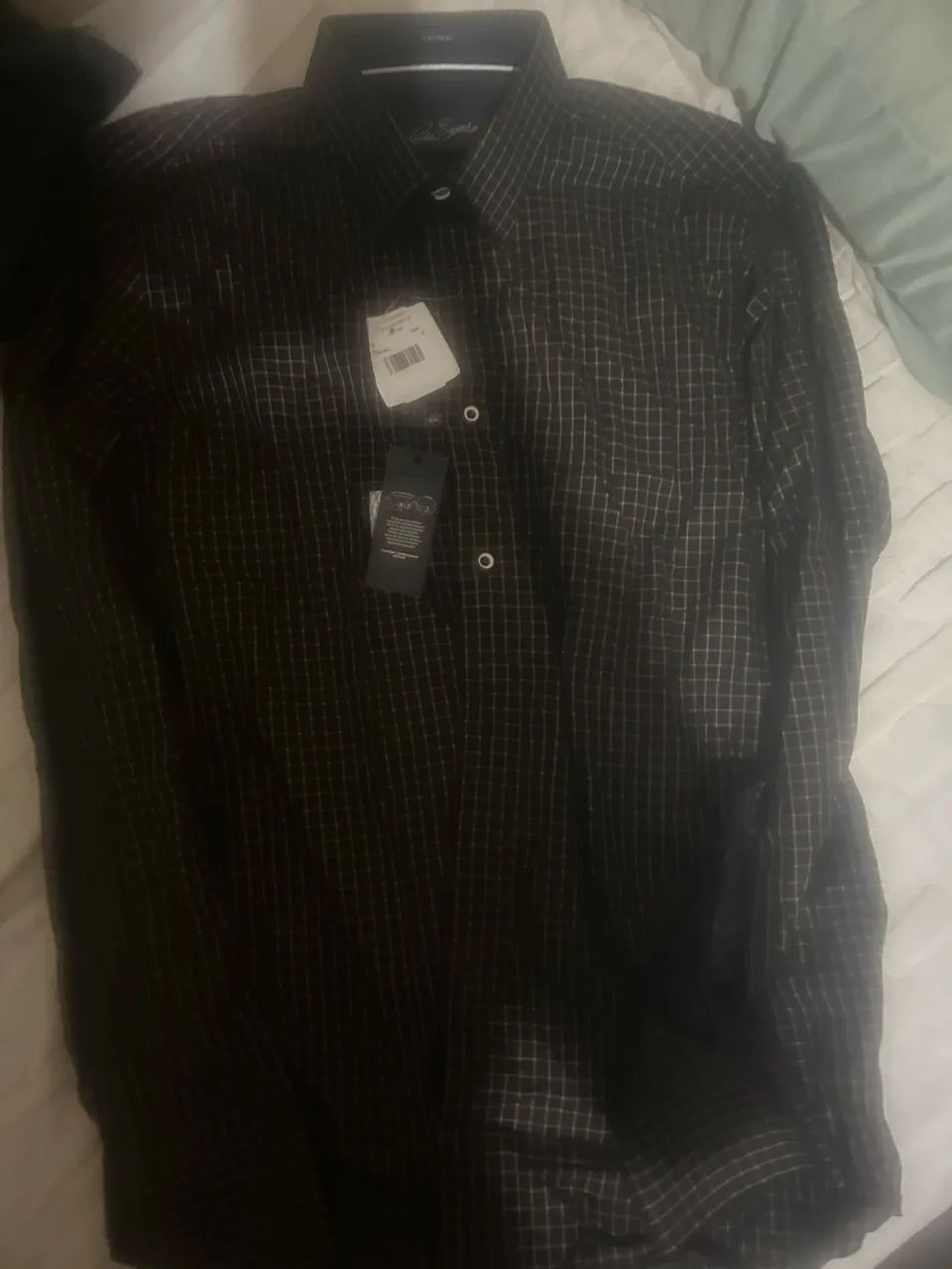 camisa social manga longa, preta. Nova. - Foto 3
