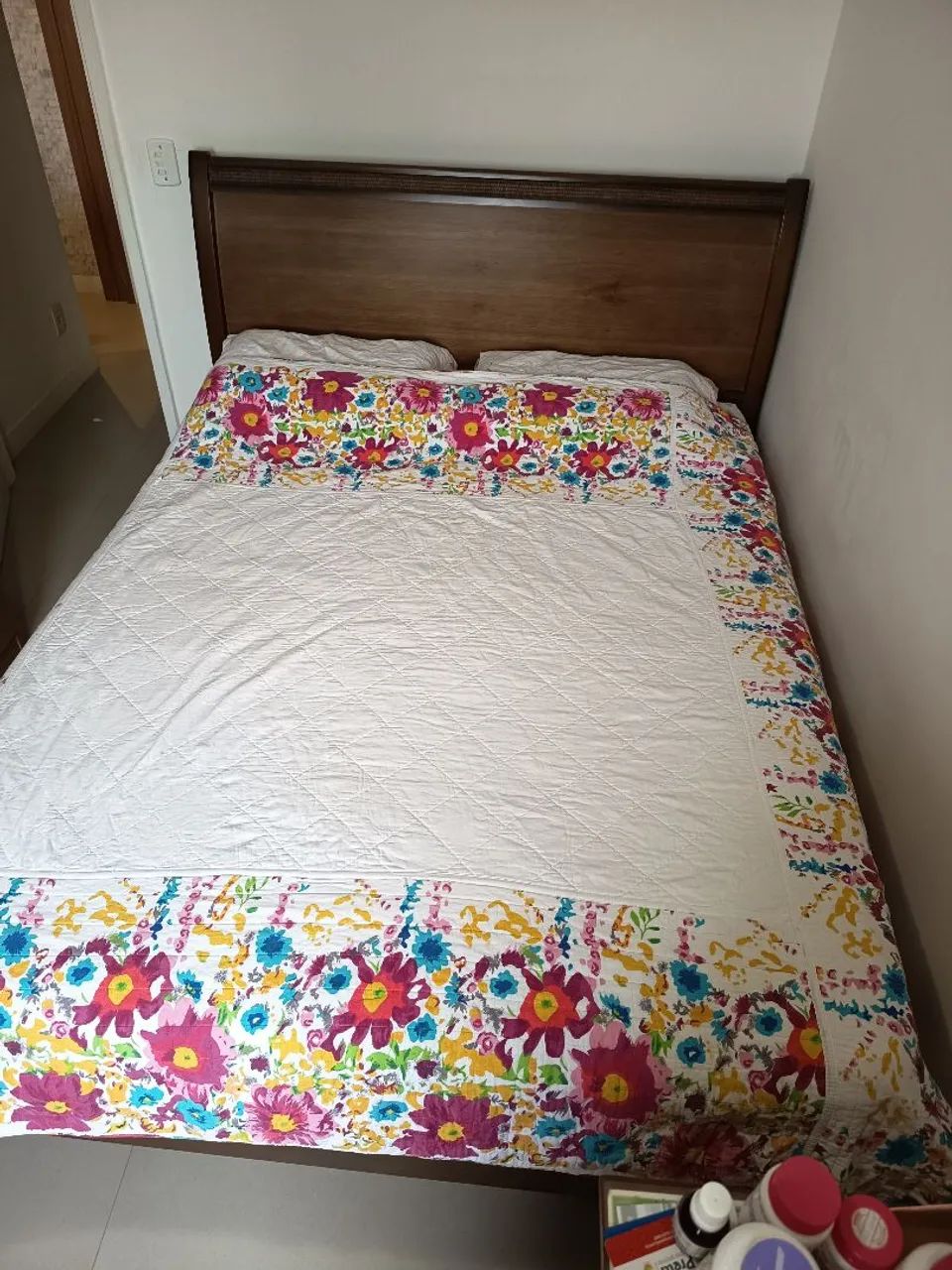 Cama casal Queen madeira  - Foto 2