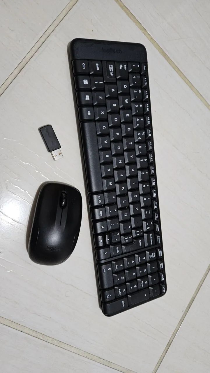 Kit teclado e mouse sem fio logitech