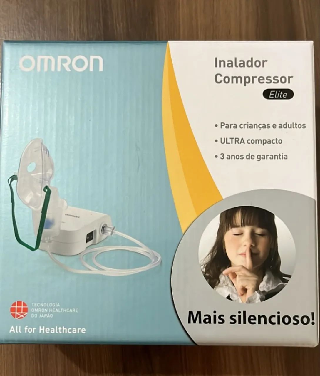 Inalador Compressor Omron Elite - Silencioso e Compacto