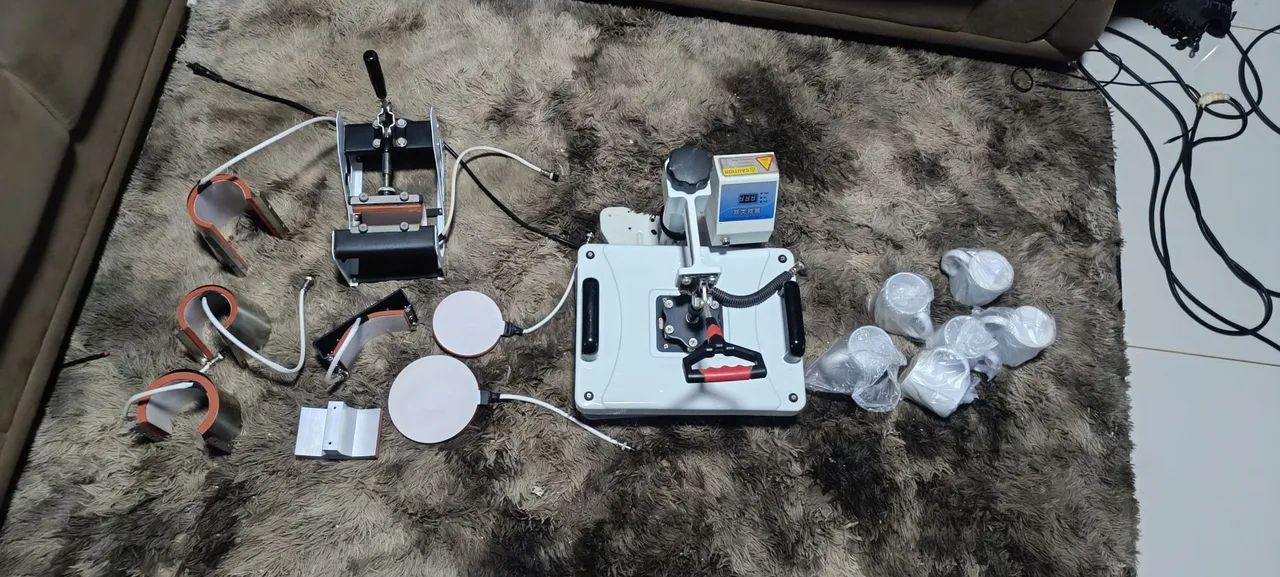 Máquina de sublimação, canecas, camisetas e bones - Foto 2