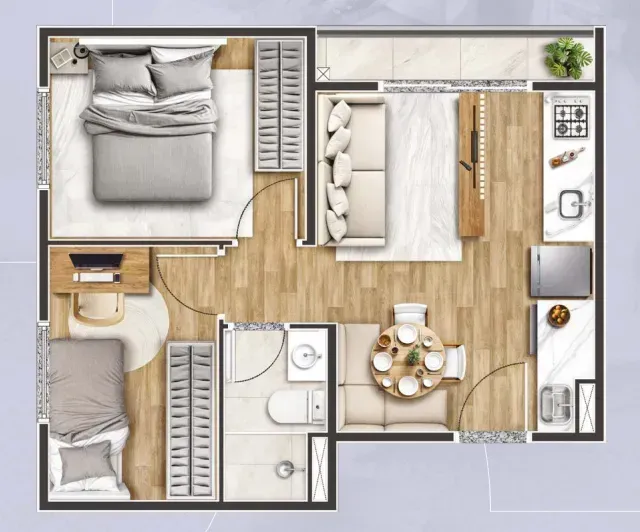 PLANTA 36m²