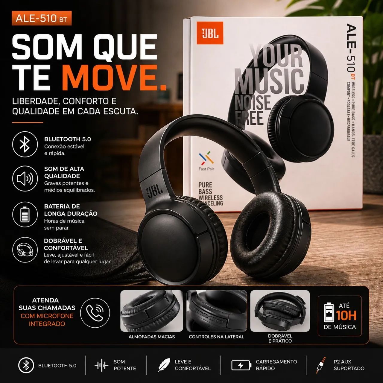 Headphone JBL bluetooth 