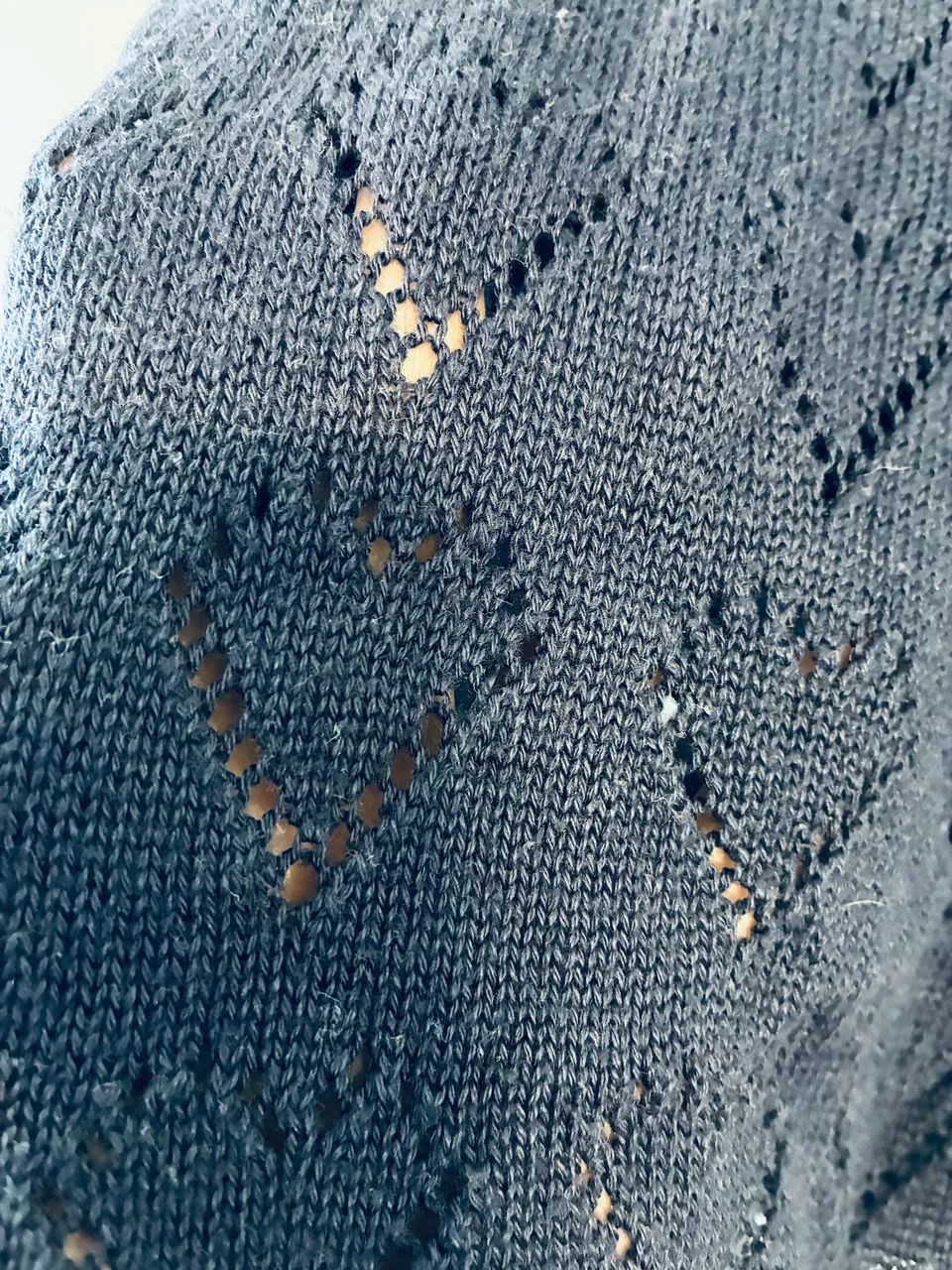 Cardigan Mercatto Azul Corações P - Foto 4