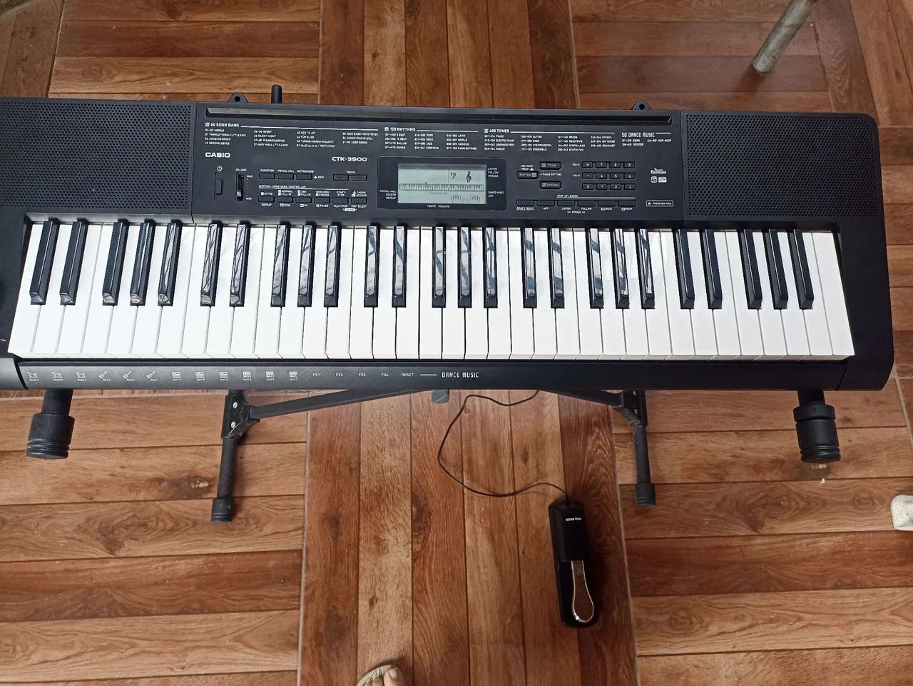 Kit Teclado Musical Casio CTK-3500 5/8 61 Teclas