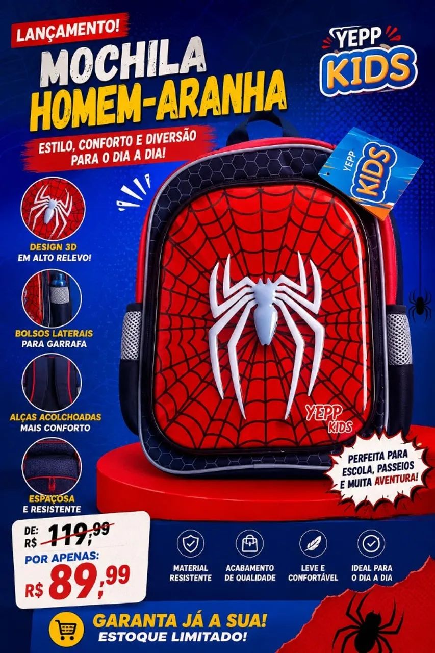 mochila yepp aranha 