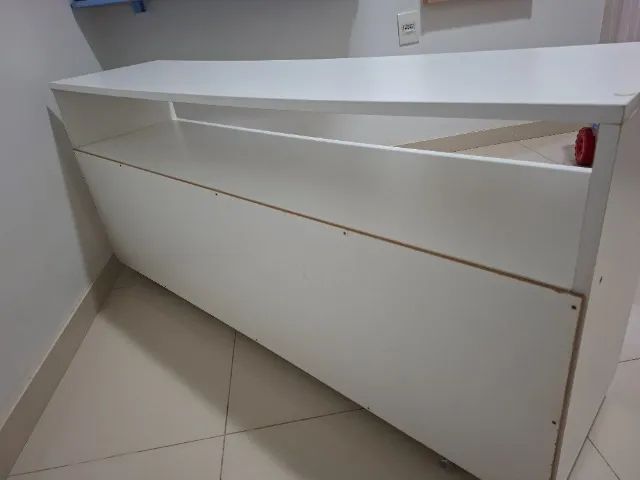 Móvel branco com rodinhas - Foto 2