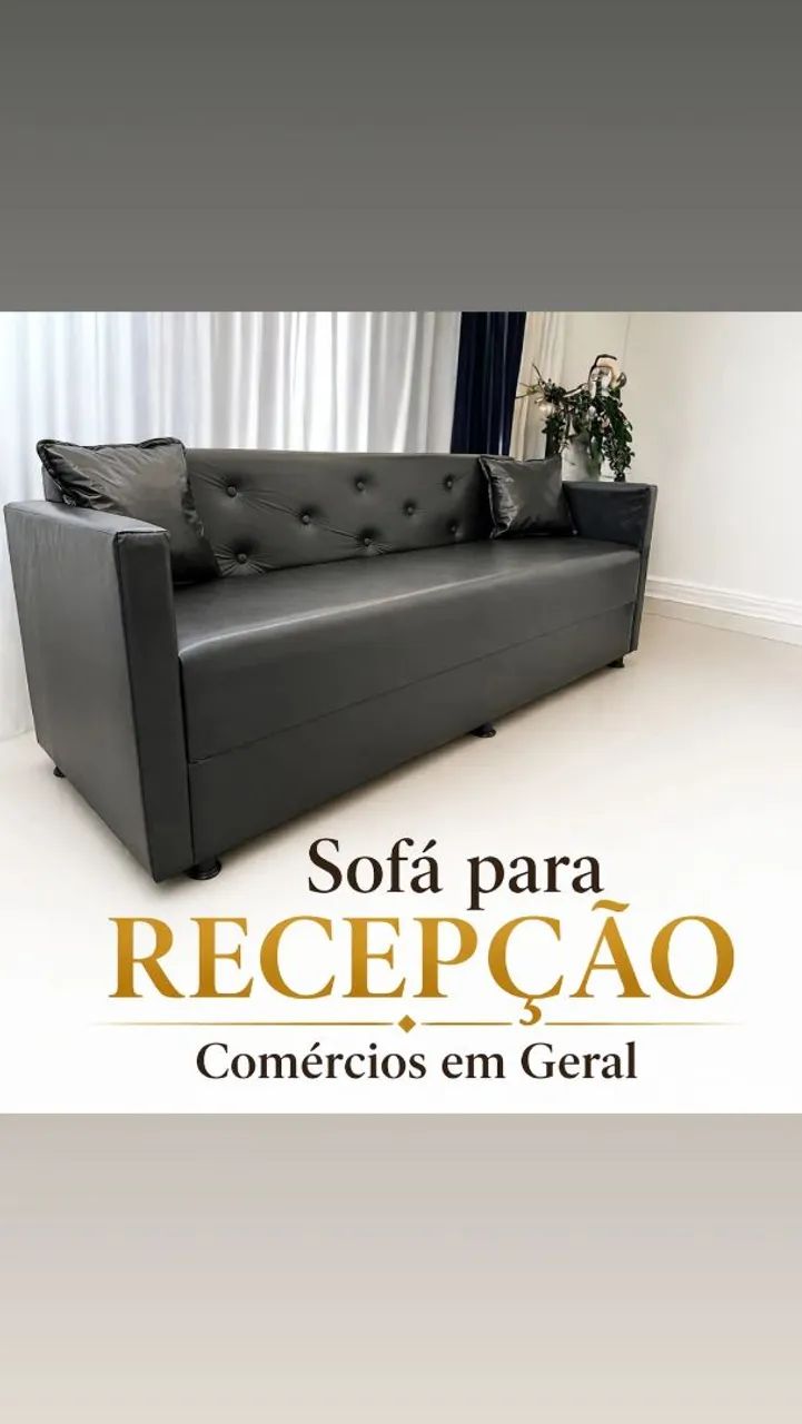 SOFÁ EM CORINO para recepção, Airbnb, residências, ESCOLHA a COR! - Foto 3