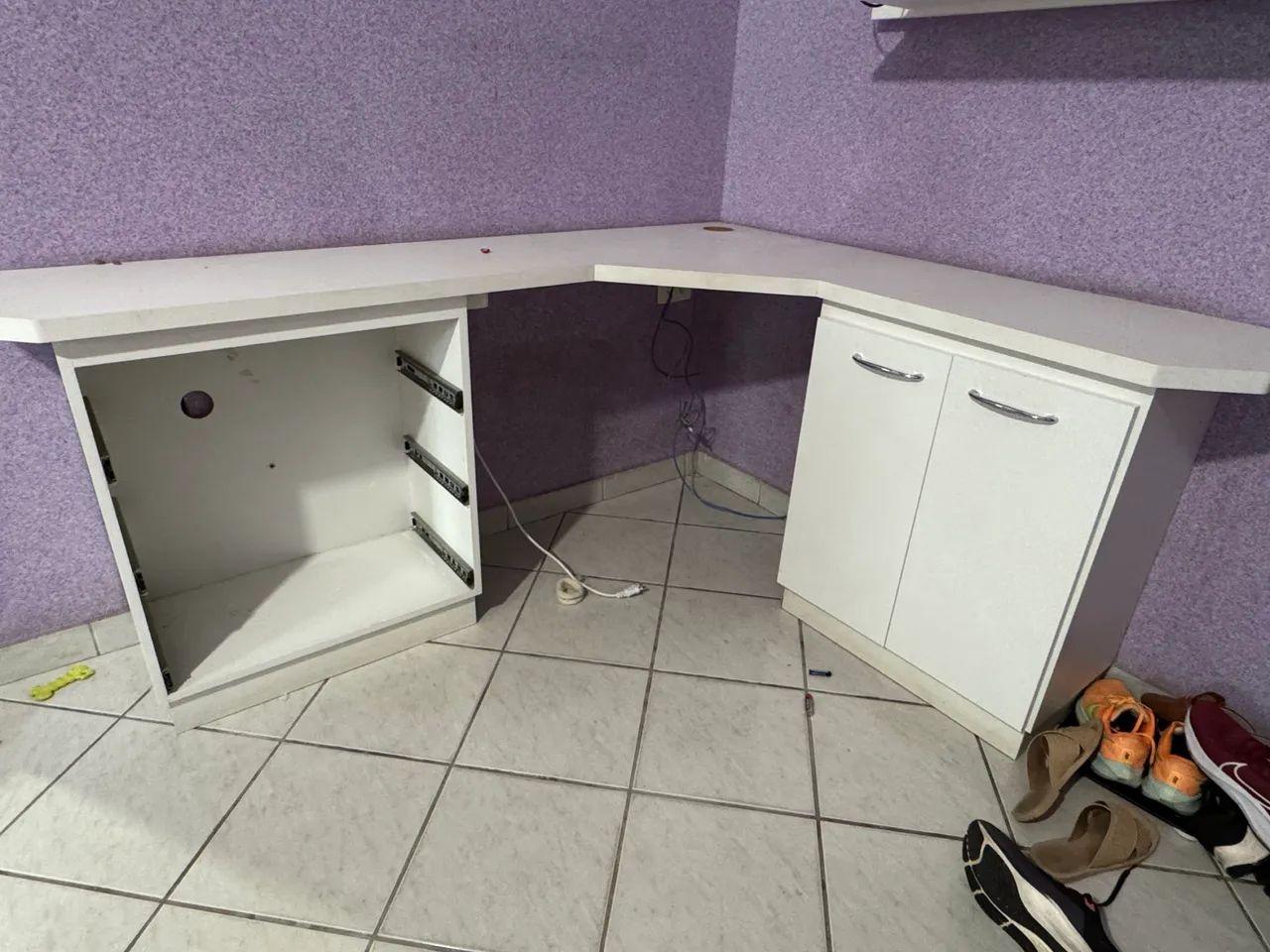 Mesa em L de canto - MDF  - Foto 2