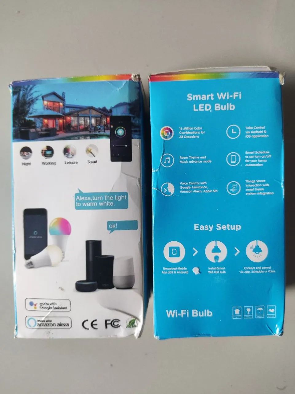 Kit 2 Lâmpadas Inteligentes Wi-Fi RGB+CW - Compatível Alexa e Google - Foto 3