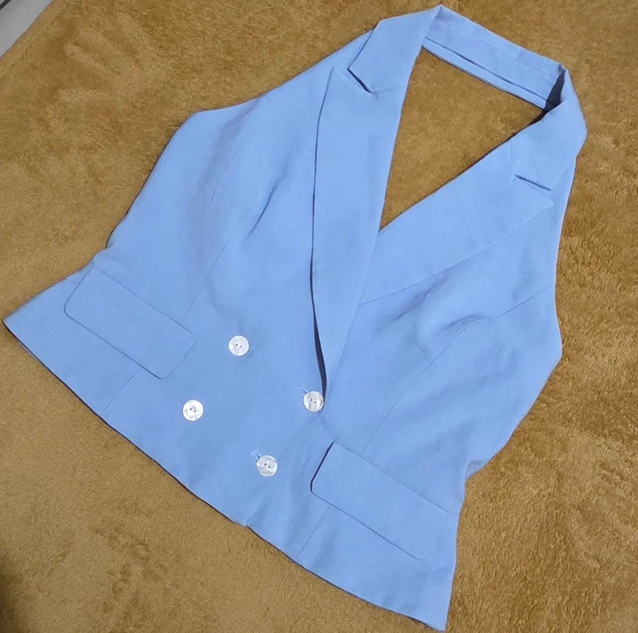 Blusa azul zara