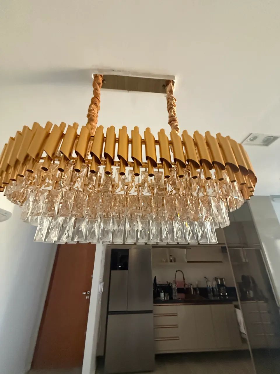 Lustre teto dourado  - Foto 4